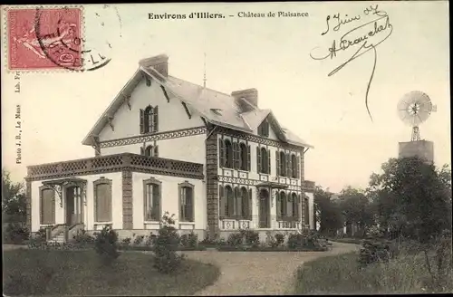 Ak Illiers Combray Eure et Loir, Château de Plaisance