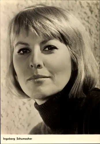 Ak Schauspielerin Ingeborg Schumacher, Portrait, DEFA Film