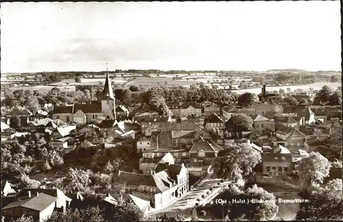 Ak Lütjenburg in Schleswig Holstein, Blick vom Bismarckturm auf den Ort, Kirche