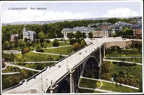 Ak Luxemburg Luxembourg, Pont Adolphe