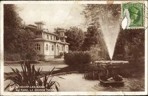 Ak Mondorf les Bains Bad Mondorf Luxemburg, Au Parc, La Grande Piscine