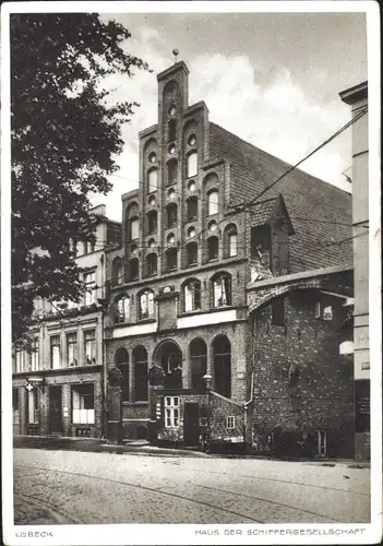 Ak Lübeck in Schleswig Holstein, Haus der Schiffergesellschaft