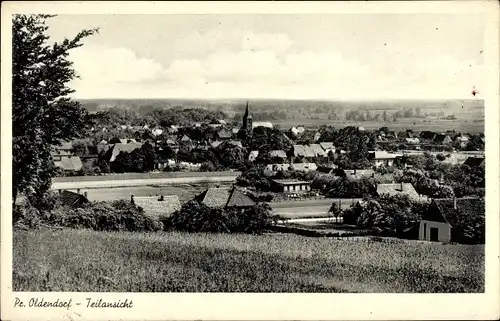 Ak Preußisch Oldendorf in Nordrhein Westfalen, Panorama vom Ort