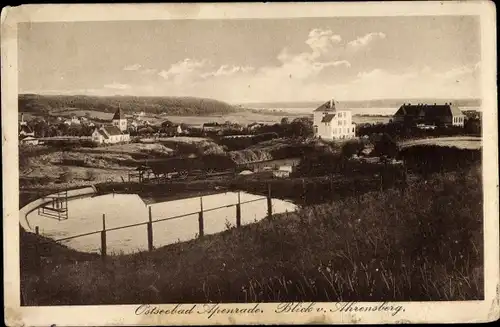 Ak Aabenraa Apenrade Dänemark, Blick vom Ahrensberg