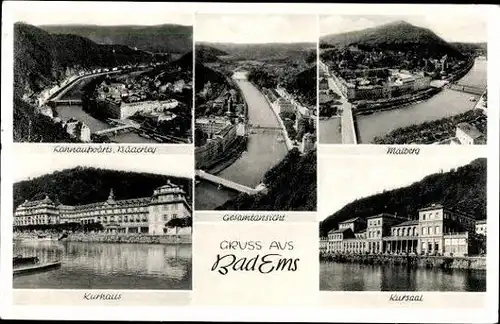 10 alte Ak Bad Ems an der Lahn, diverse Ansichten