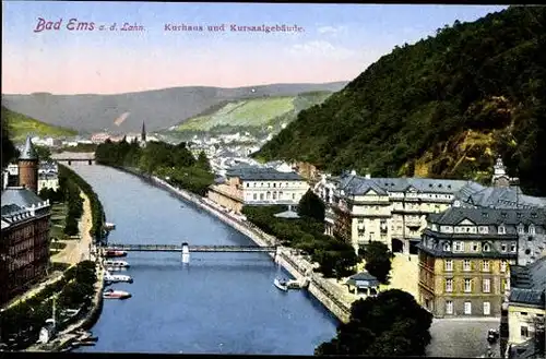 10 alte Ak Bad Ems an der Lahn, diverse Ansichten