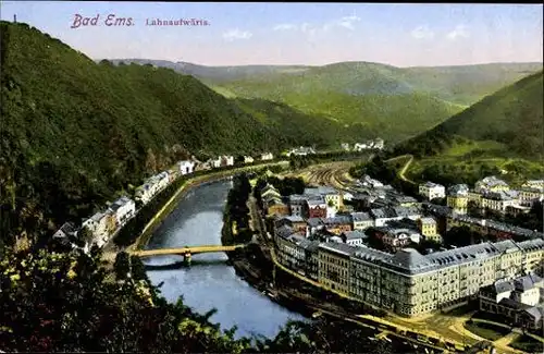 10 alte Ak Bad Ems an der Lahn, diverse Ansichten