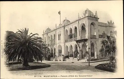 Ak Mustapha Sidi M'Hamed Algerien, Palais d'Ete du Gouverneur, Sommerpalast