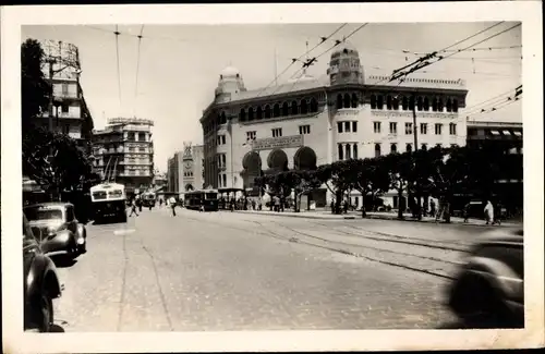 Ak Algier Alger Algerien, La Poste, tramways