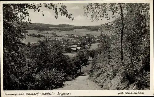 Ak Wehrsdorf Sohland an der Spree, Panoramablick auf das Dorf