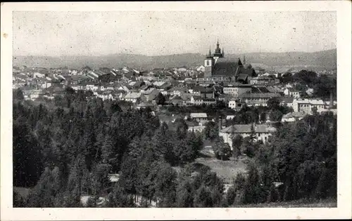 Ak Jihlava Iglau Region Hochland, Totalansicht vom Ort