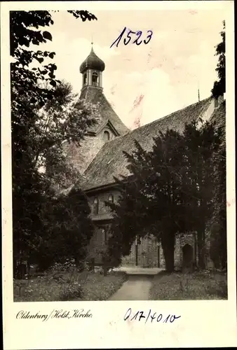 Foto Ak Oldenburg in Holstein, Kirche, Außenansicht
