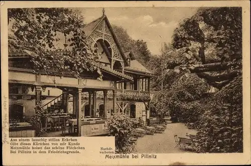 Ak Dresden Pillnitz Sachsen, schöne Detailansicht