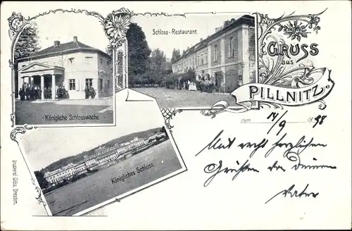 Ak Dresden Pillnitz Sachsen, schöne Detailansicht