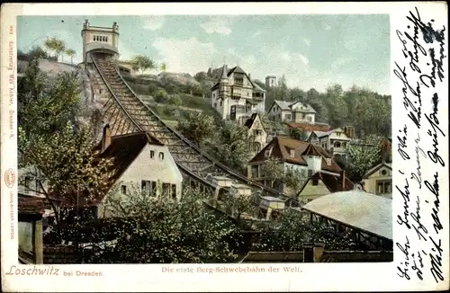 Ak Dresden Loschwitz Sachsen, schöne Detailansicht