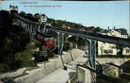 Ak Dresden Loschwitz Sachsen, schöne Detailansicht