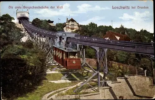 Ak Dresden Loschwitz Sachsen, schöne Detailansicht