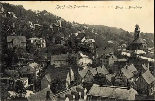 Ak Dresden Loschwitz Sachsen, schöne Detailansicht