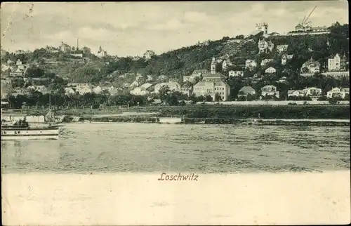 Ak Dresden Loschwitz Sachsen, schöne Detailansicht