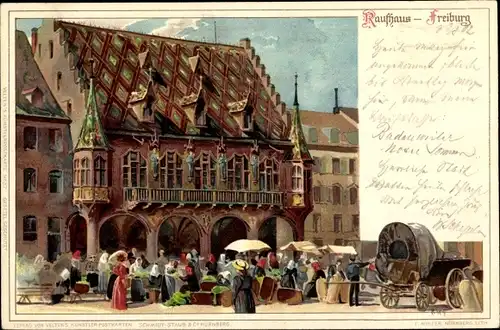 Litho Freiburg im Breisgau, schöne Detailansicht