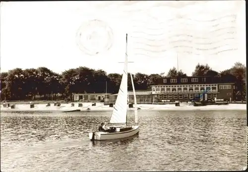 Ak Heide in Holstein?, Segelboot, Strand