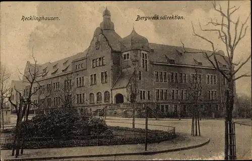 Ak Recklinghausen im Ruhrgebiet, Bergwerksdirektion