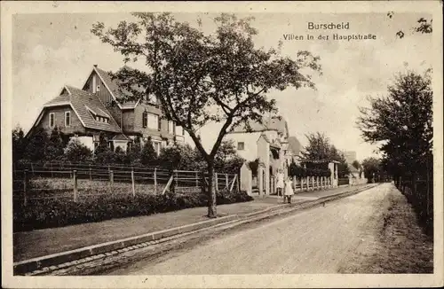 Ak Burscheid NRW, Villen in der Hauptstraße