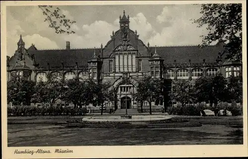 Ak Hamburg Altona, Blick auf das Museum