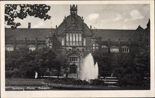 Ak Hamburg Altona, Blick auf Museum