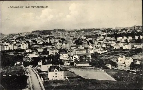 Ak Lüdenscheid im Märkischen Kreis, Totalansicht vom Ort, Blick vom Parkhausturm