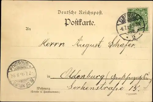 Ak Solingen, Müngstener Brücke, Kaiser Wilhelm Brücke, Eisenbahnbrücke, Flügelrad, Wappen