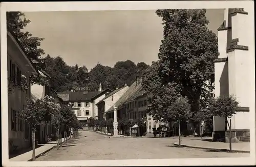 Ak Schönau im Schwarzwald, Park Hotel, Straßenpartie