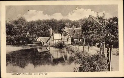 Ak Ohligs Solingen Bergisches Land, Schwanenmühle, Bes. Schlicker