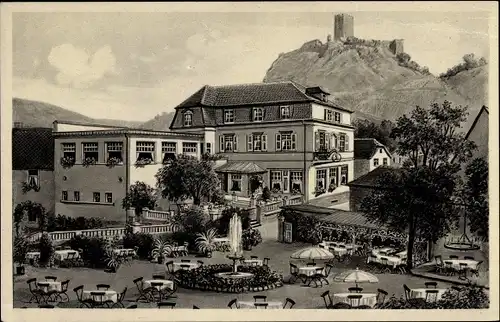 Künstler Ak Kobern Gondorf Rheinland Pfalz, Weinhaus Hotel Heinr. Haupt