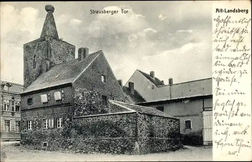 Ak Altlandsberg in Brandenburg, Strausberger Tor