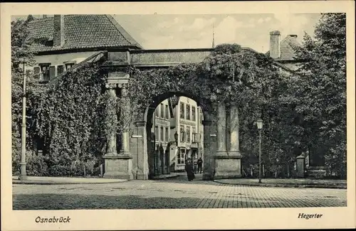 Ak Osnabrück in Niedersachsen, Partie am Hegertor