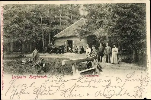 Ak Vielstedt Niedersachsen, Urwald Hasbruch, Jagdhütte