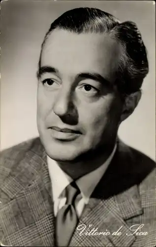 Ak Schauspieler Vittorio de Sica, Portrait