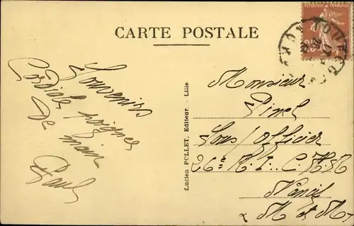 Ak Tourcoing Nord, Rue Nationale et l'Eglise Notre Dame