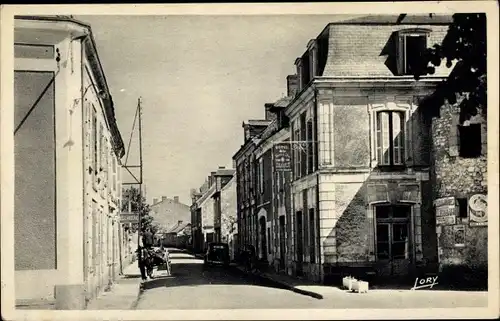 Ak Yzeures sur Creuse Indre et Loire, Hôtel de la Boule d'Or