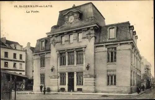 Ak Saint Germain en Laye Yvelines, La Poste, Postamt