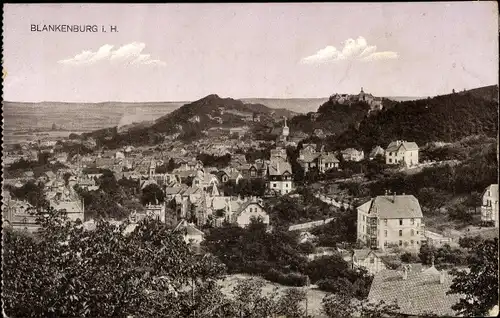 Ak Blankenburg am Harz, Blick auf den Ort