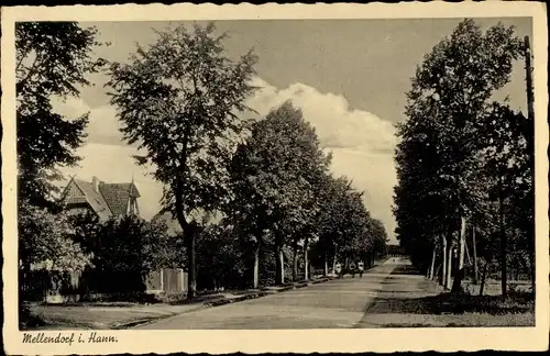 Ak Mellendorf Wedemark Niedersachsen, Straßenpartie