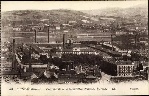 Ak Saint Étienne Loire, Vue générale de la Manufacture Nationale d'Armes