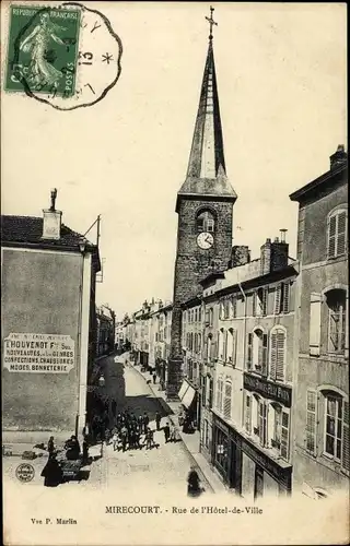 Ak Mirecourt Vosges, Rue de l'Hôtel de Ville