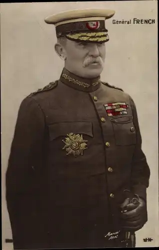 Ak General John French, Britischer Heerführer, Portrait