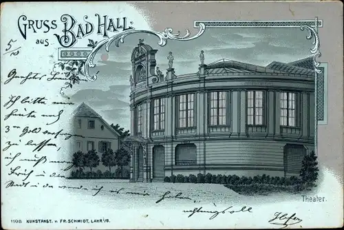 Mondschein Litho Bad Hall in Oberösterreich, Theater