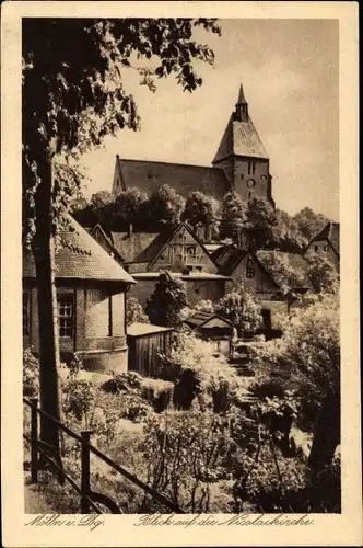 Ak Mölln im Herzogtum Lauenburg, Blick auf die Nikolaikirche