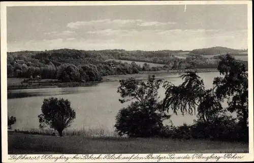 Ak Klingberg Scharbeutz Ostholstein, Blick auf den Pönitzer See und die Klingenberg Höhen