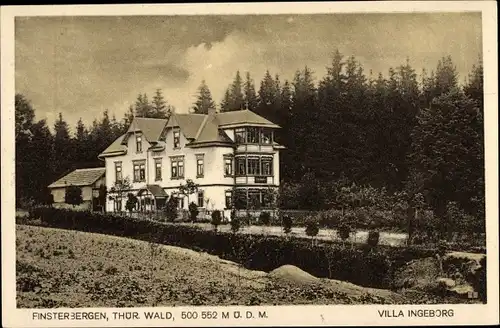 Ak Finsterbergen Friedrichroda Thüringen, Villa Ingeborg am Waldrand